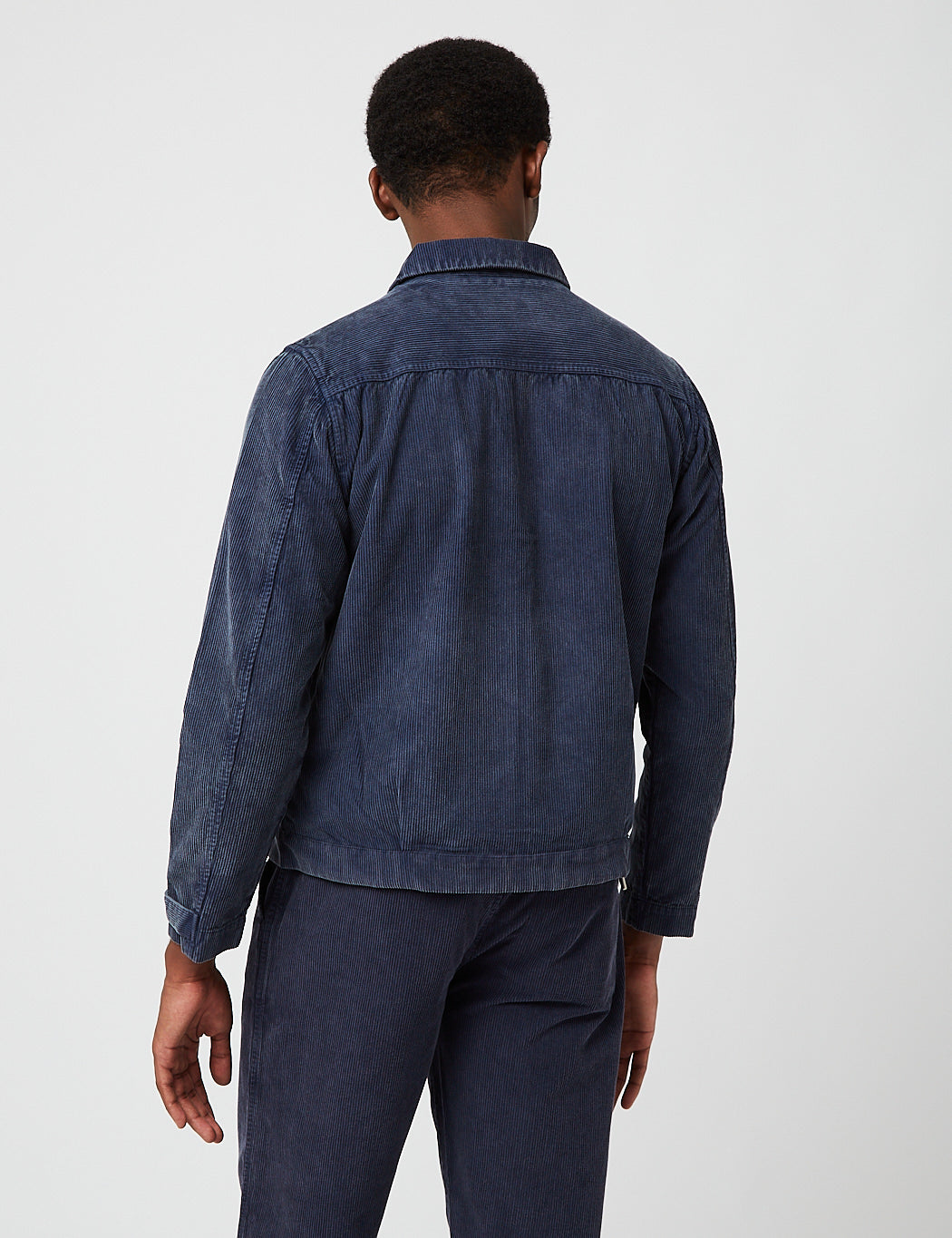 Folk Signal Blouson Jacket - Washed Ink Blue | Article.