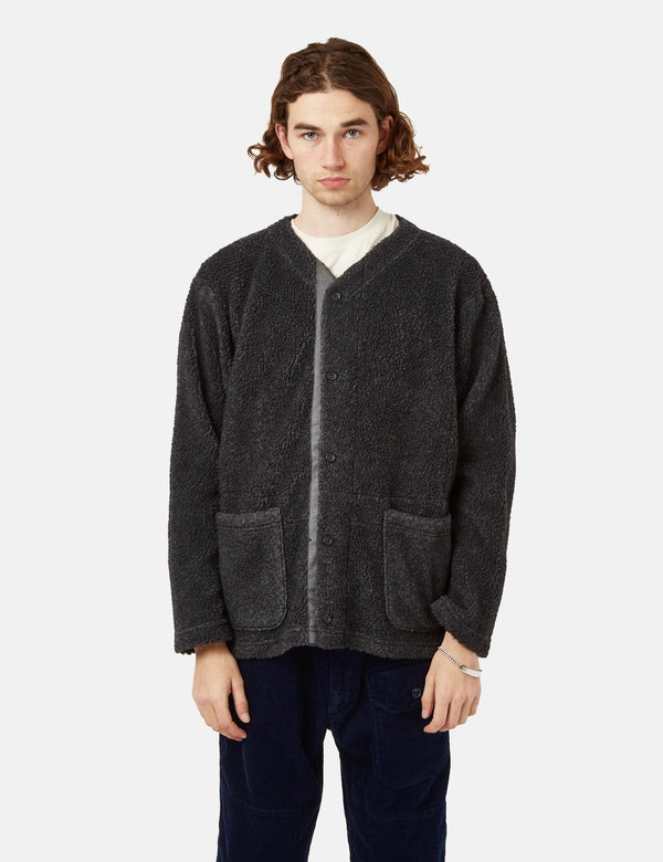 Engineered Garments Knit Cardigan (Shaggy Wool) - Navy Blue I Article.