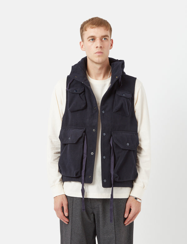 Engineered Garments Cover Vest (Pilot Twill) - Navy Blue I Article.