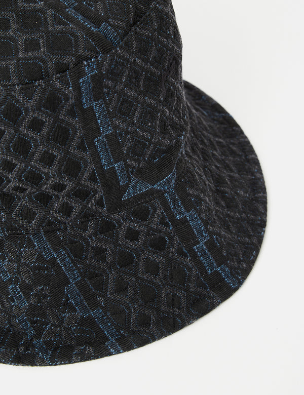 LOUIS VUITTON Monogram Denim Jacquard Bob Bucket Hat M Blue