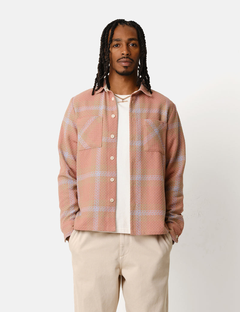 Wax London Whiting Overshirt (Mio) - Pink/Blue I Article.