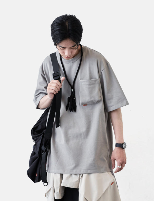 GOOPiMADE - “Archetype-93” 3D Pocket T-Shirt - Black