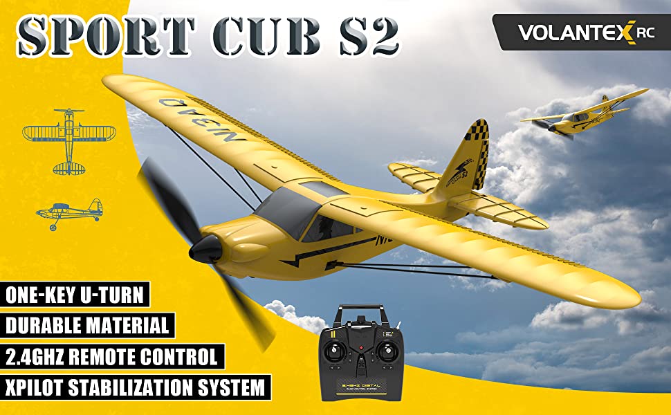 VOLANTEXRC 3CH Sport Cub S2 (76114) PNP without Radio, Battery & Charger