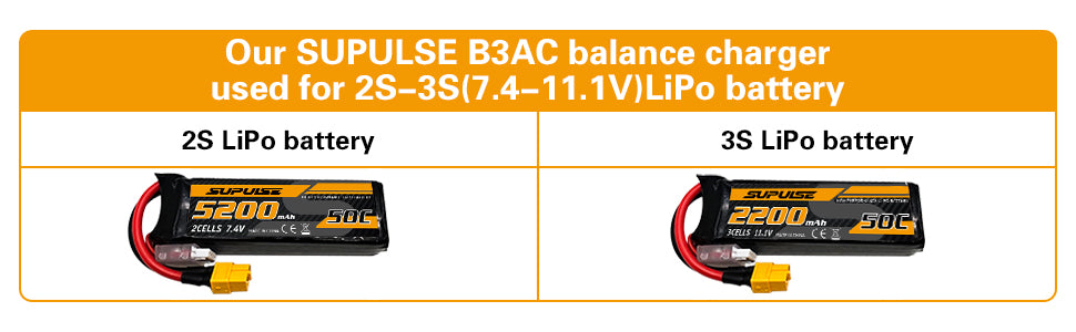 SUPULSE 7.4-11.1V 2S-3S 10W LiPo Battery AC Pro Compact RC Balance Charger Best Seller Charger