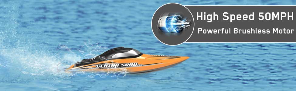 Vector SR80 Pro 50mph High Speed RC Racing Boat | VOLANTEXRC OFFICIAL
