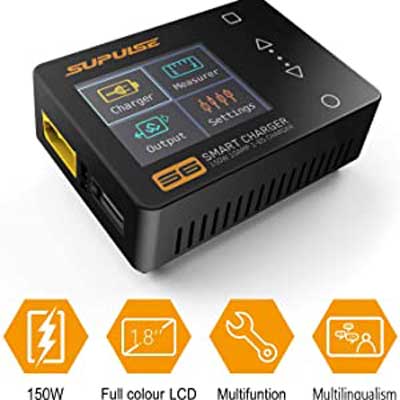 SUPULSE S6 Balance Charger Discharger for 1S-6S LiPo Battery NiMH/NiCD/Li-PO/Li-Fe/Pb