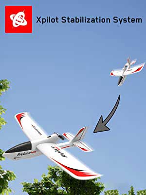 VOLANTEXRC Ranger 400 RC Trainer Airplane with Xpilot 6 AXIS Gyro easy to fly for beginners (76106)