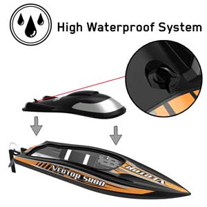 Vector SR80 Brushless 45mph  High Speed Boat with Auto Roll Back Function and ABS Plastic Hull (79804) RTR