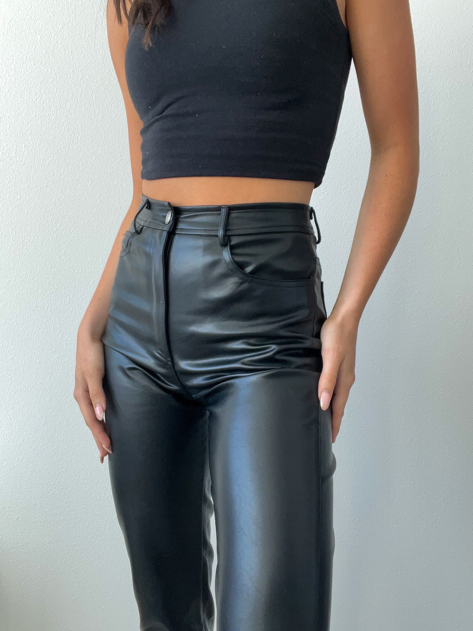 Slim Fit Faux Leather Pants – Drift Clothing Co.