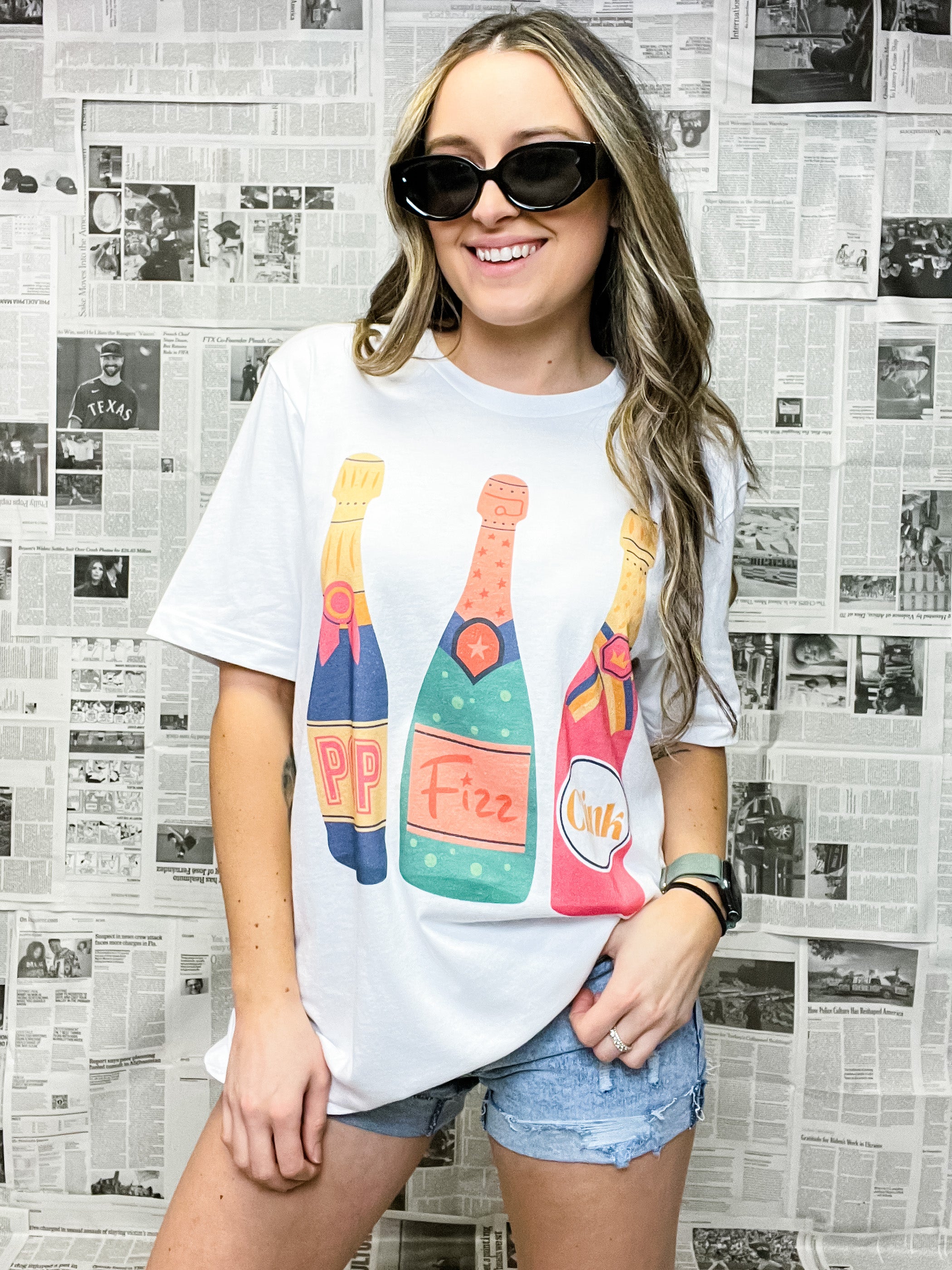 'Pop, Fizz, Clink' Graphic Tee