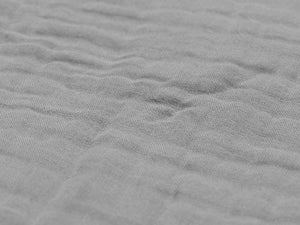 Deken wrinkled cotton 75x100cm | Storm grey