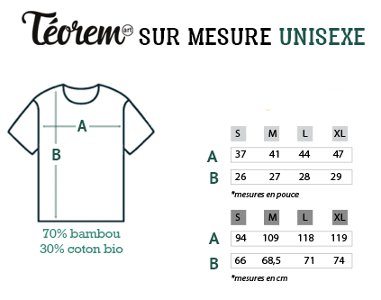 Guide de taille tee-shirt