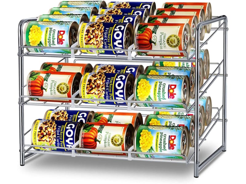 Utopia Kitchen Storage Can Rack Organizer, Stackable Can Organizer Holds  Upto 36 Cans for Kitchen Cabinet or Pantry - Chrome 
