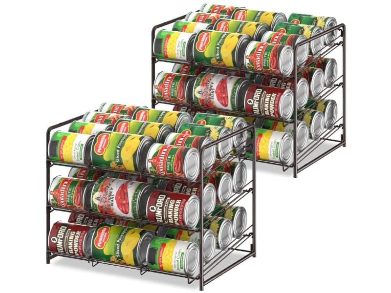 Che'mar Stackable Can Rack Organizer, for 36 cans, Great for the Pantry  Shelf, Kitchen Cabinet or Counter-top, Stack Another Set on Top to Double  Your