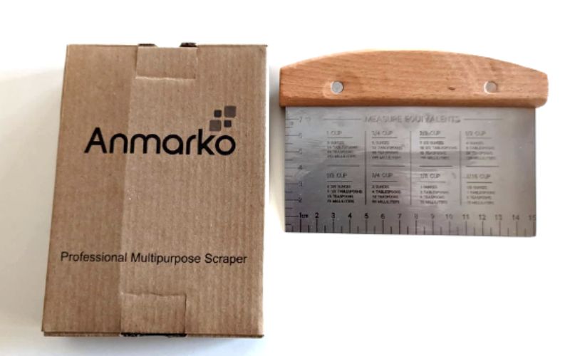 Anmarko Stainless Steel Metal Griddle Scraper Chopper