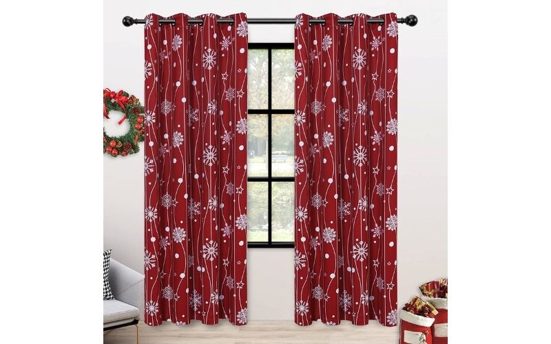 15 Best Christmas Curtains For Kitchens In 2023: Reviews & Buying Guid ...