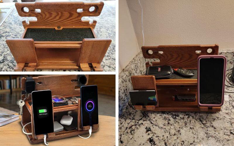 BarvA 6 Charging Points Wood Docking Station