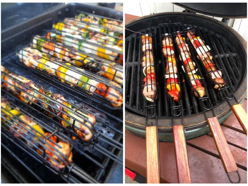 Charcoal Companion Nonstick Kabob Grilling Baskets