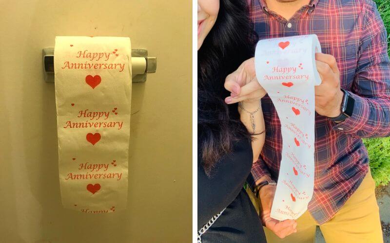 Happy Anniversary Toilet Paper