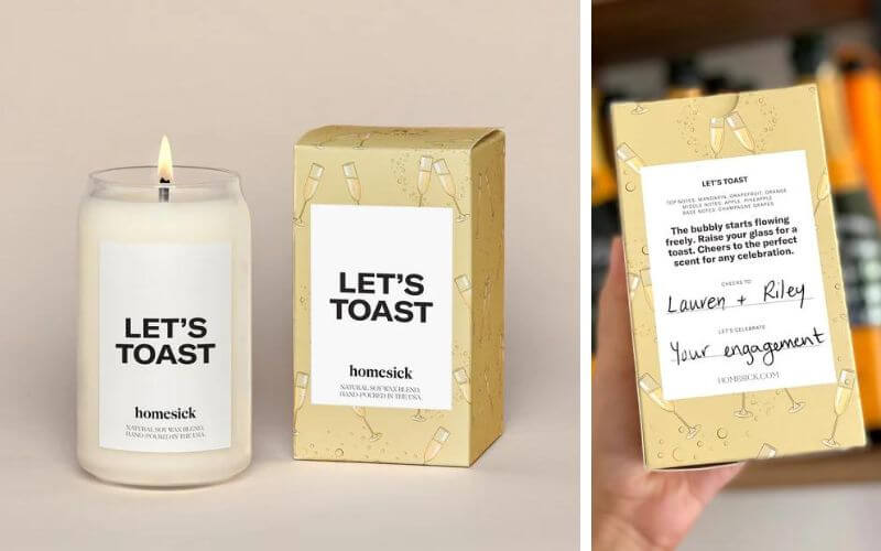 Homesick Let's Toast Candle