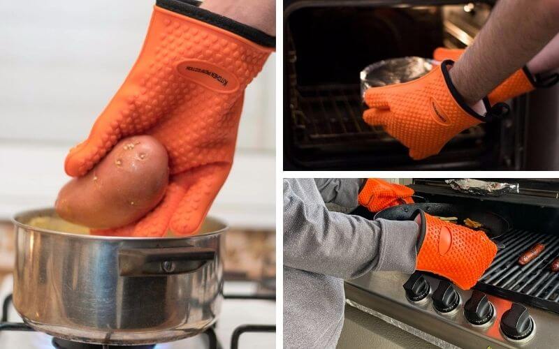 Kitchen Perfection Silicone Smoker Oven Gloves