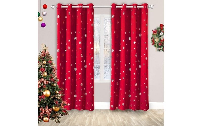 15 Best Christmas Curtains For Kitchens In 2023: Reviews & Buying Guid ...