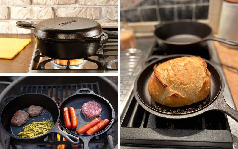 Lodge 3.2-Quart Cast Iron Combo Cooker