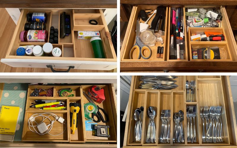 MaxGear 6 Pieces Multifunctional Drawer Organizer Set