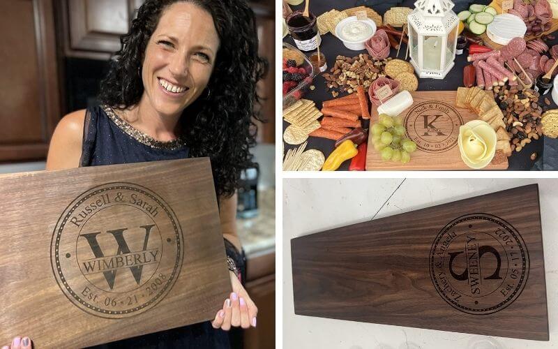 Naked Wood Works Handcrafted Cutting Board With Engraving