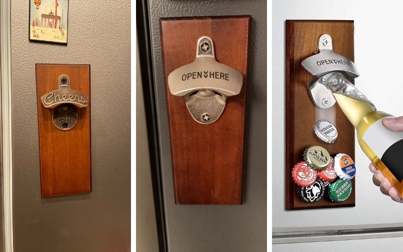 Oaksea Wall-Mounted Magnetic Beer Bottle Opener