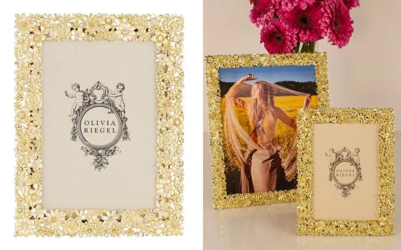 Olivia Riegel Gold Everleigh Metal Picture Frame