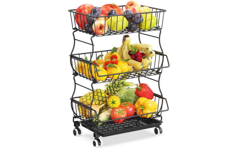 PACKISM 3 Tier Fruit Basket for Kitchen