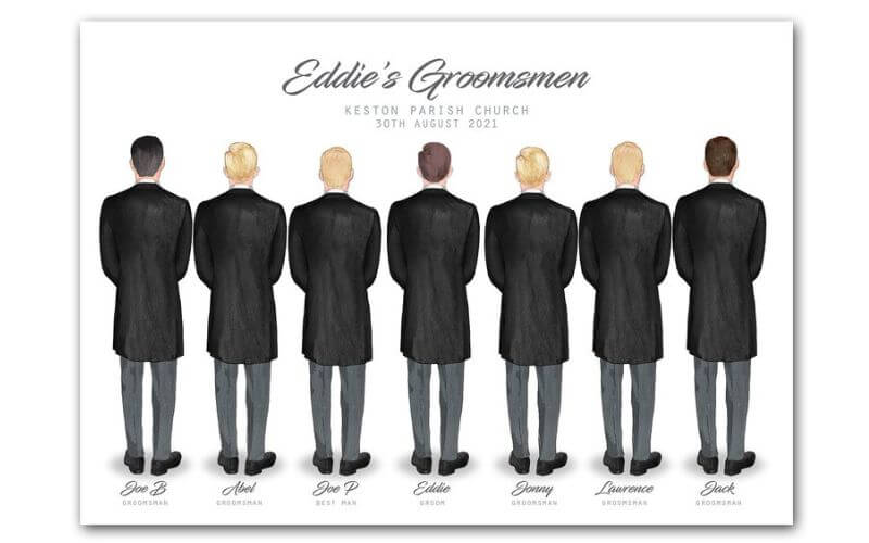 Personal N Younique Personalized Groomsmen Suits Print