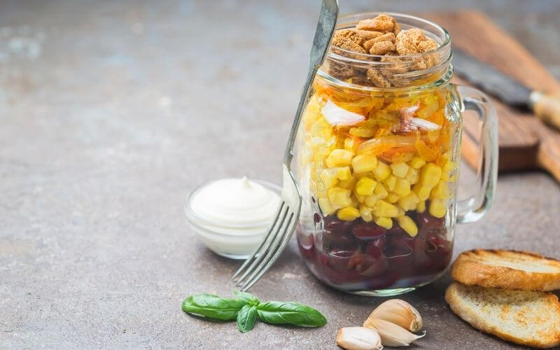 Salad in a jar