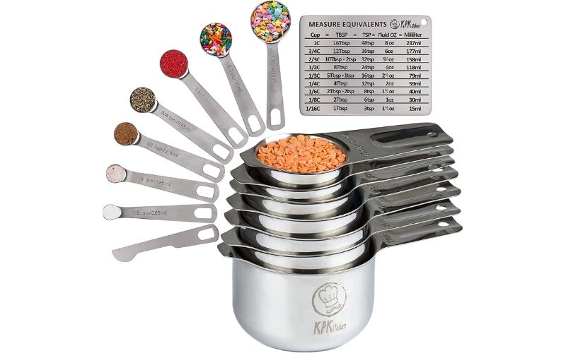 Stainless Steel Measuring Cups And Spoons