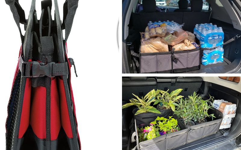 TrunkCratePro Multi-Compartment Collapsible Trunk Organizer