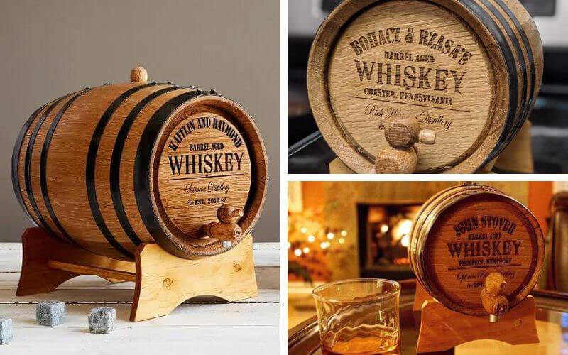 Uncommon Goods Personalized Whiskey Barrel