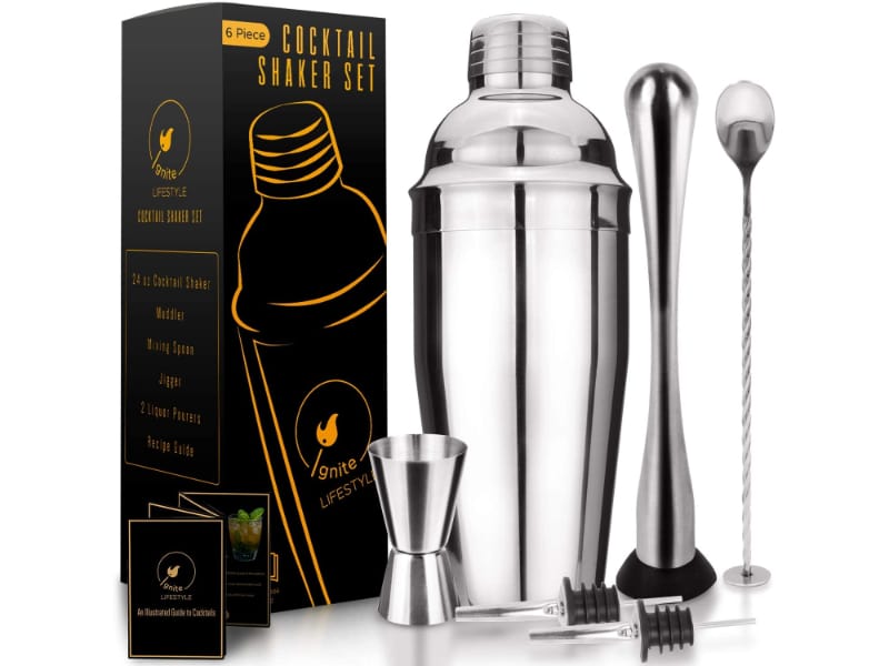 Ignite Lifestyle 24 Oz Cocktail Shaker Set