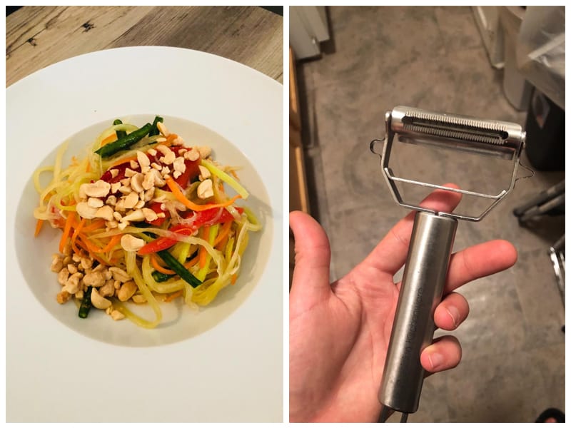 triangle Julienne Cutter - Ultra-Sharp Stainless Steel - Cuts Firm  Vegetables for Veggie Noodles, Salads & More - Dishwasher Safe