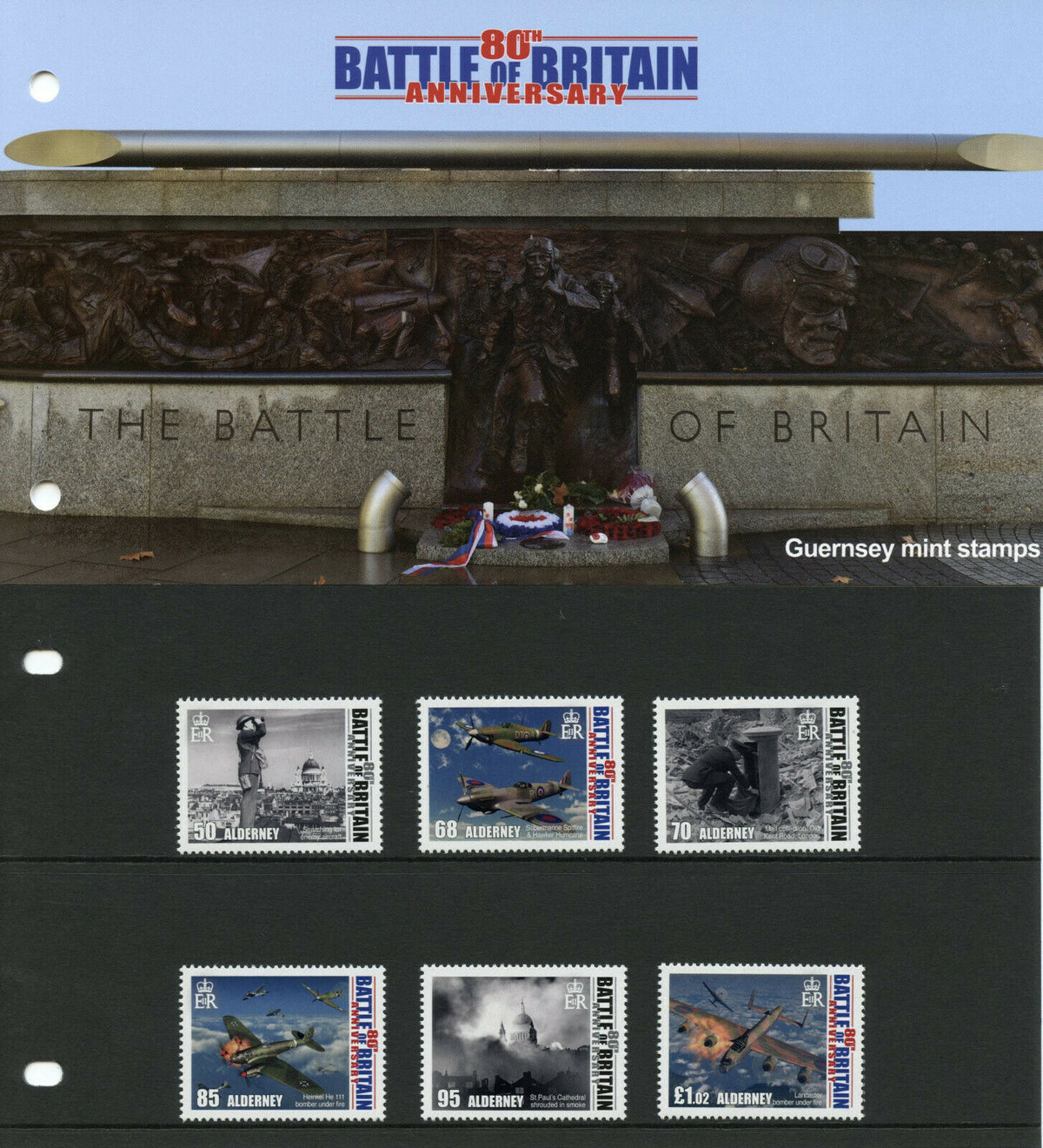 Alderney Military Aviation Stamps 2020 MNH WWII WW2 Battle of Britain ...