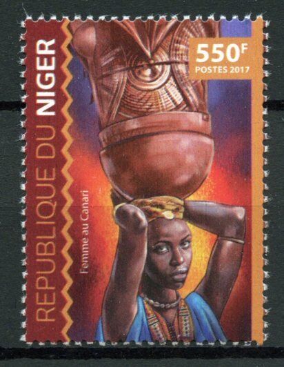 Niger Cultures & Traditions Stamps 2017 MNH Canary Woman Ethnicities 1v Set