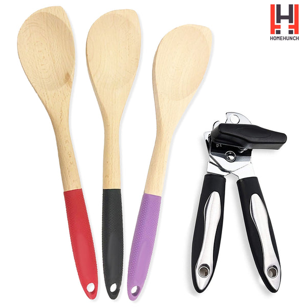 HomeHunch Measuring Cups and Spoons Set with Can Opener Kitchen