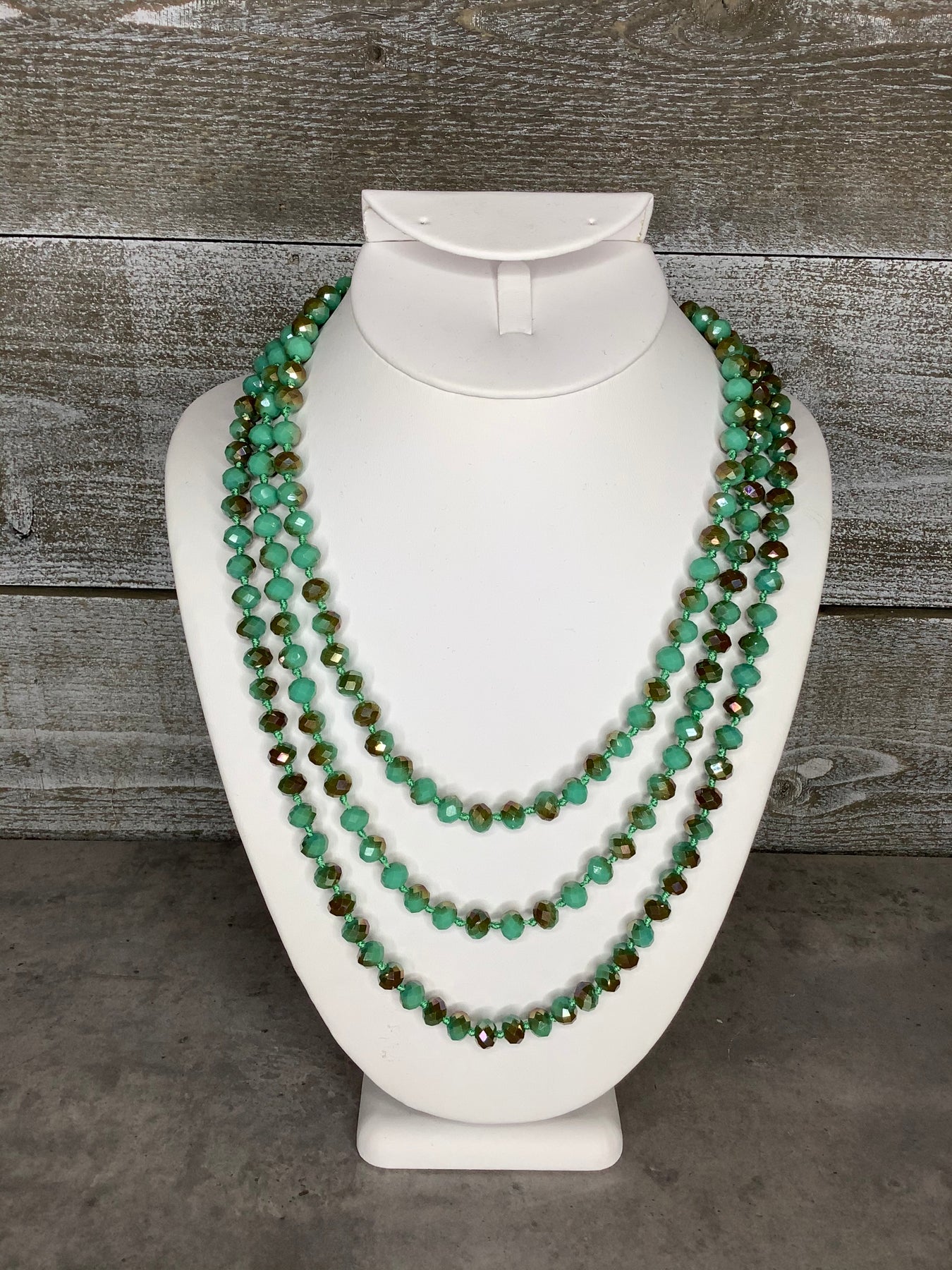 Harris Reed In Good Hands Beaded Gemstone Necklace | 18ct Gold Plated/Multi  Green Gemstone & Pearl Necklaces | Missoma