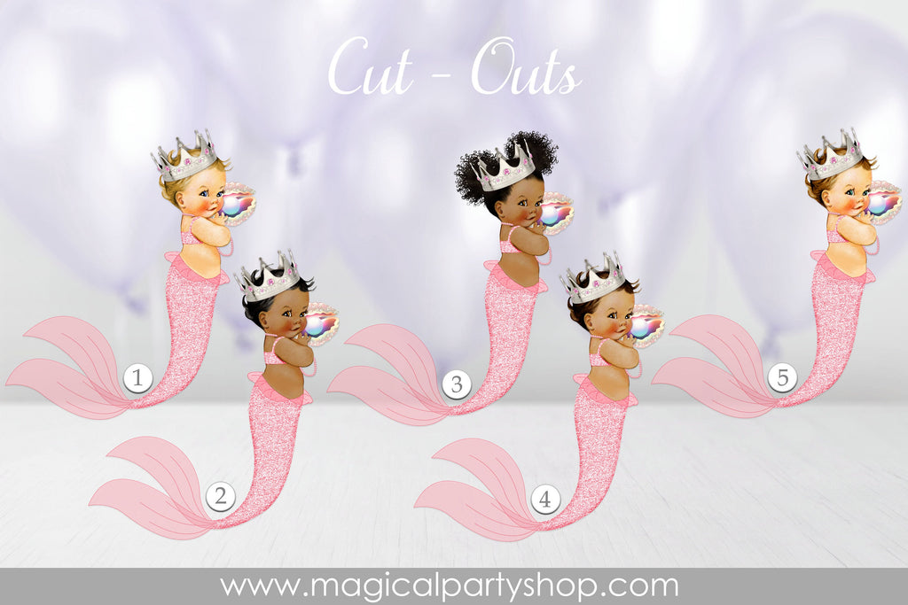 Cute Baby Girl Mermaid Shell Bra Graphic by Lastwizard Shop