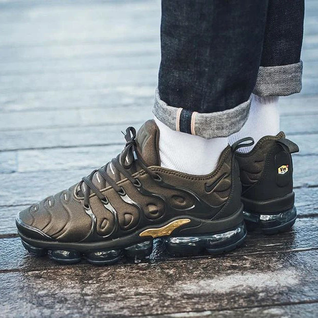 Nike Air VaporMax Plus Green Gold Sneakers Shoes