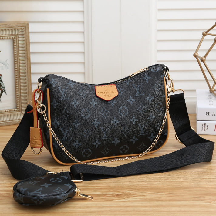 Louis Vuitton LV Fashion Classics Leather Shoulder Bag Two Piece