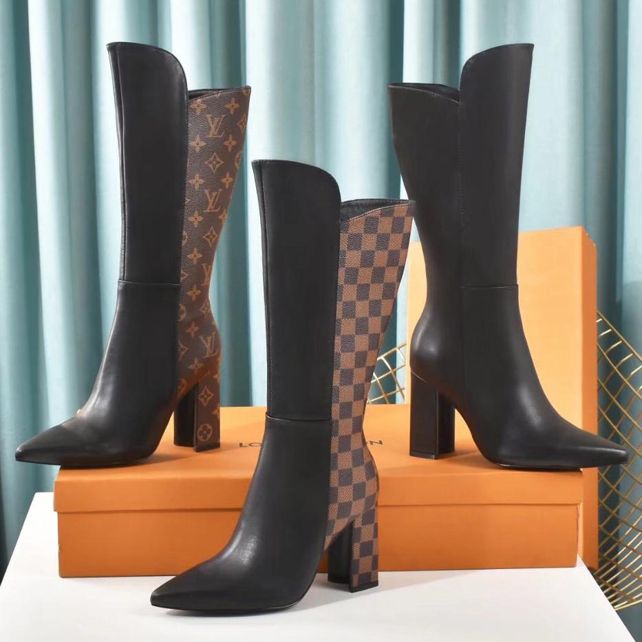LV Louis Vuitton Fashion Classics High Top Long Tube Boots Shoes