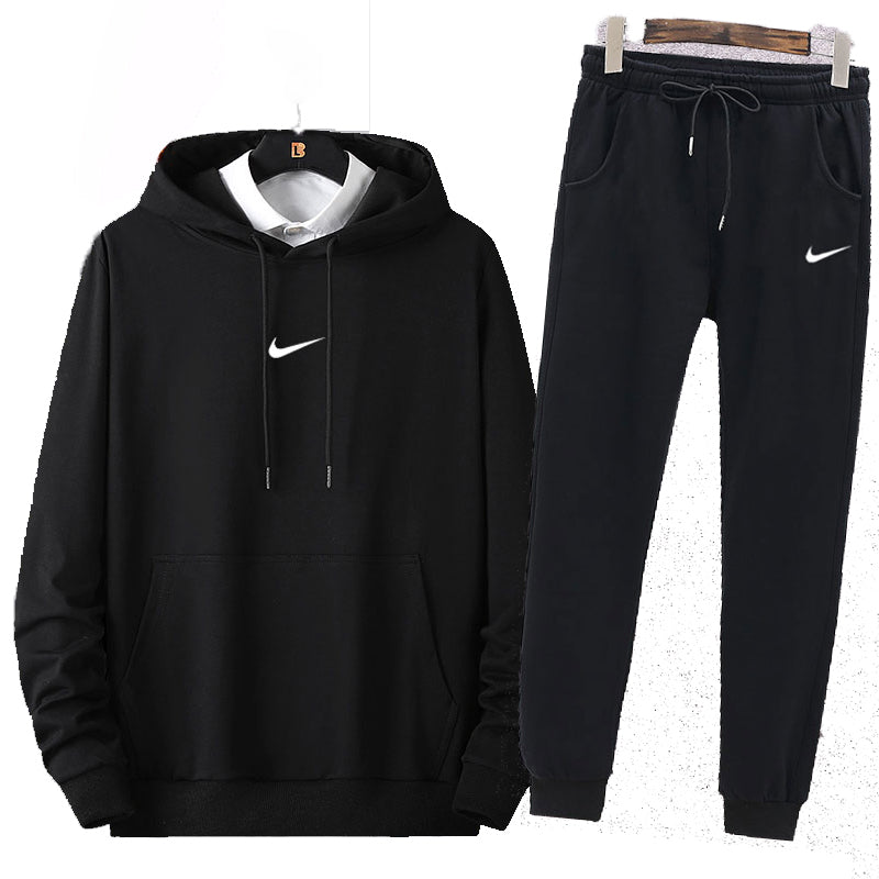 Nike Fashion Classics Hooded Pullover Sweatshirt Pants Trousers Two Piece Set