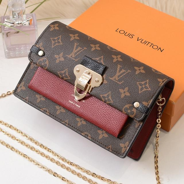 Louis Vuitton LV Fashion Leather Crossbody Satchel Shoulder Bag