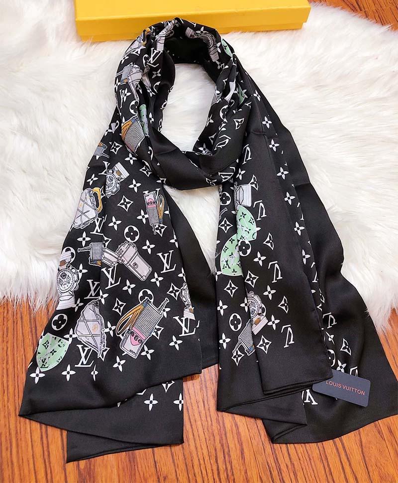 Louis Vuitton LV Fashion Popular Silk Scarf Scarves Shawl